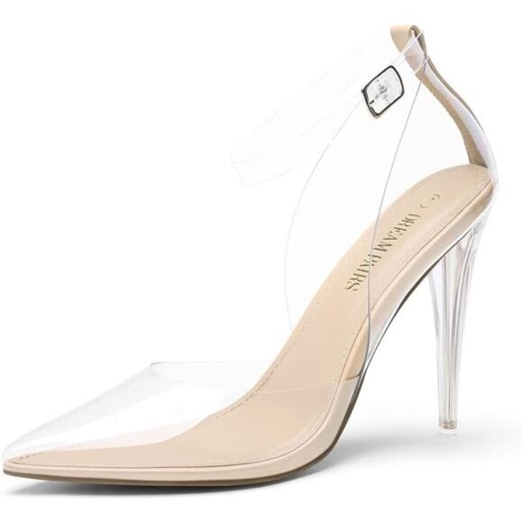 sparkly closed toe heels